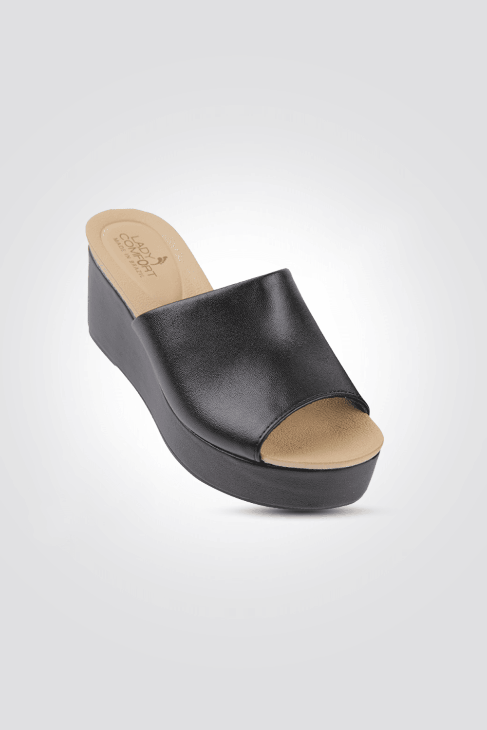 כפכף פלטפורמה רוקי בצבע שחור - MASHBIR//365