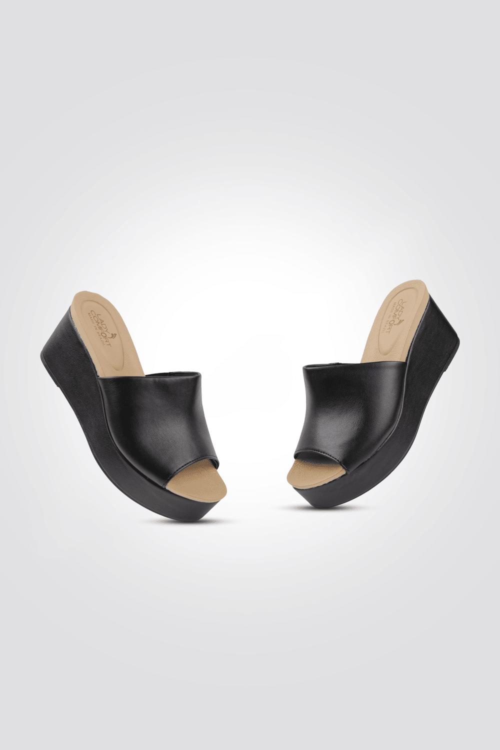 כפכף פלטפורמה רוקי בצבע שחור - MASHBIR//365