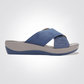 כפכף רוקי רצועות מוצלבות בצבע כחול - MASHBIR//365 - 1