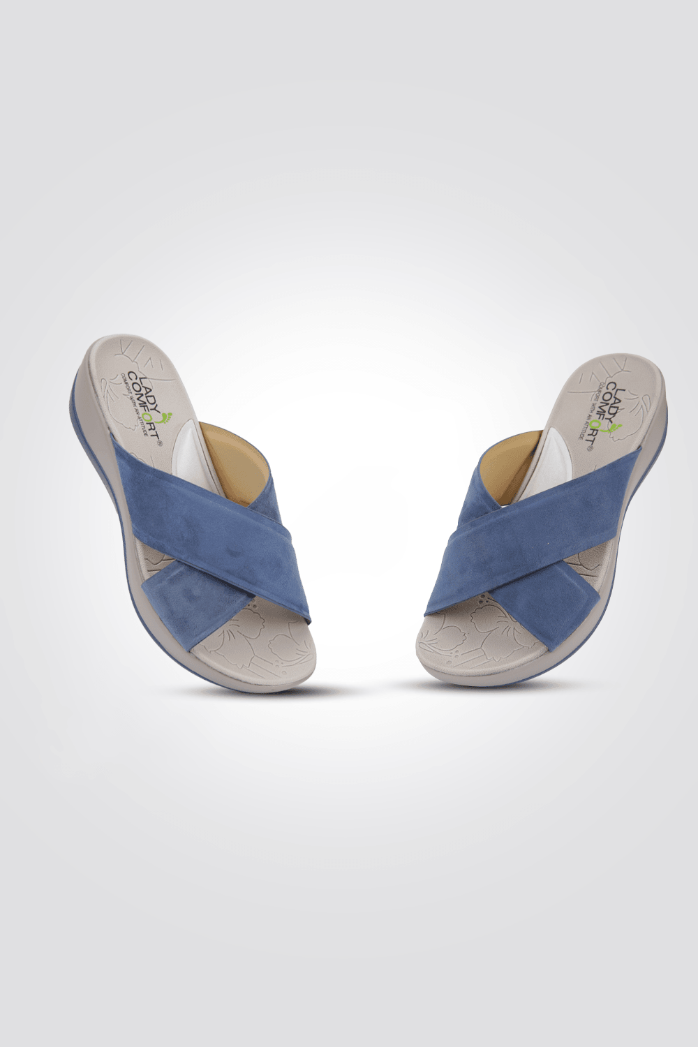 כפכף רוקי רצועות מוצלבות בצבע כחול - MASHBIR//365