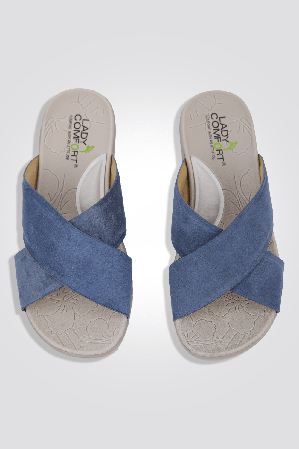 כפכף רוקי רצועות מוצלבות בצבע כחול - MASHBIR//365