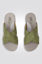 כפכף רוקי רצועות מוצלבות בצבע זית - MASHBIR//365