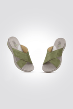 כפכף רוקי רצועות מוצלבות בצבע זית - MASHBIR//365