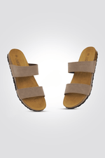 כפכף 2 רצועות בצבע חום LADY COMFORT - MASHBIR//365