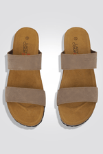 כפכף 2 רצועות בצבע חום LADY COMFORT - MASHBIR//365