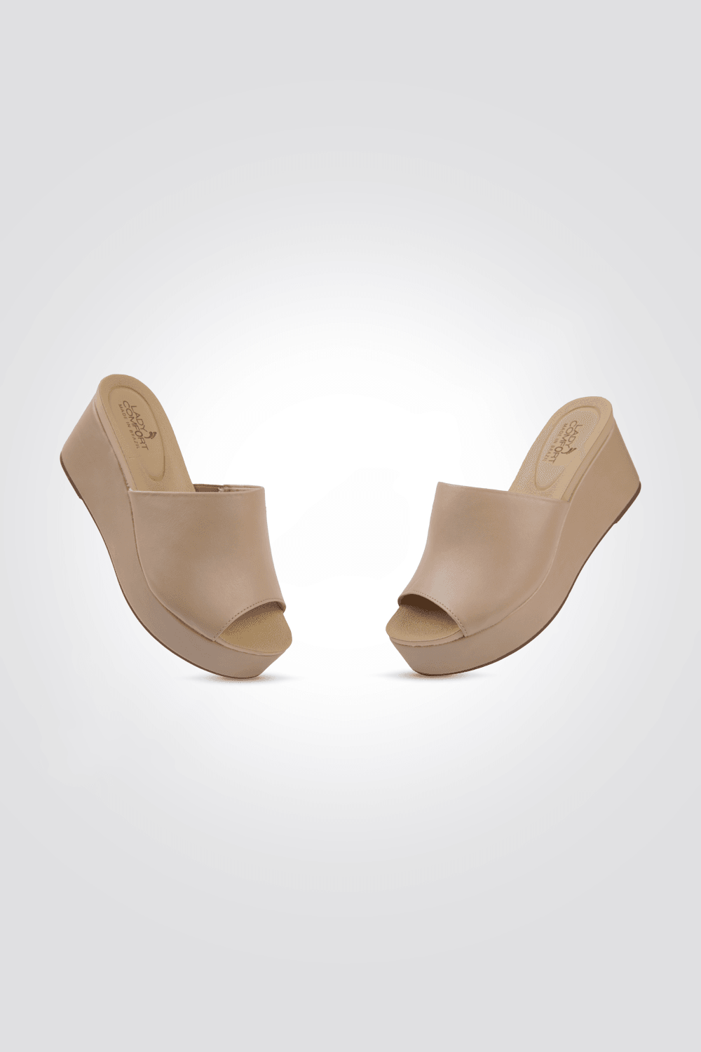 כפכף פלטפורמה רוקי בצבע בז' - MASHBIR//365