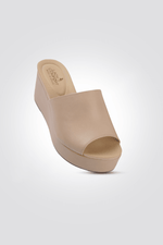 כפכף פלטפורמה רוקי בצבע בז' - MASHBIR//365