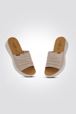 כפכפי פלטפורמה כיווצים בצבע ניוד - MASHBIR//365