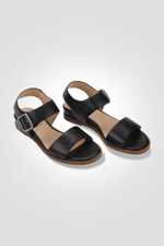 סנדל עור בצבע שחור - MASHBIR//365