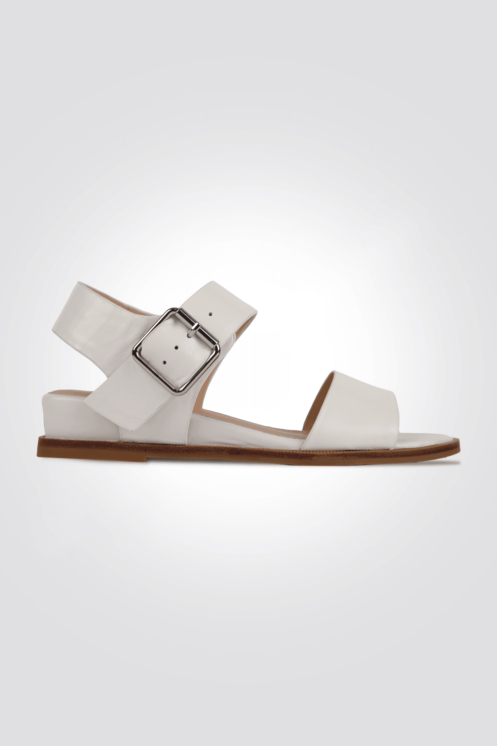 סנדל עור בצבע לבן - MASHBIR//365