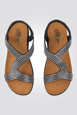 סנדל אבנים גומי בצבע שחור - MASHBIR//365