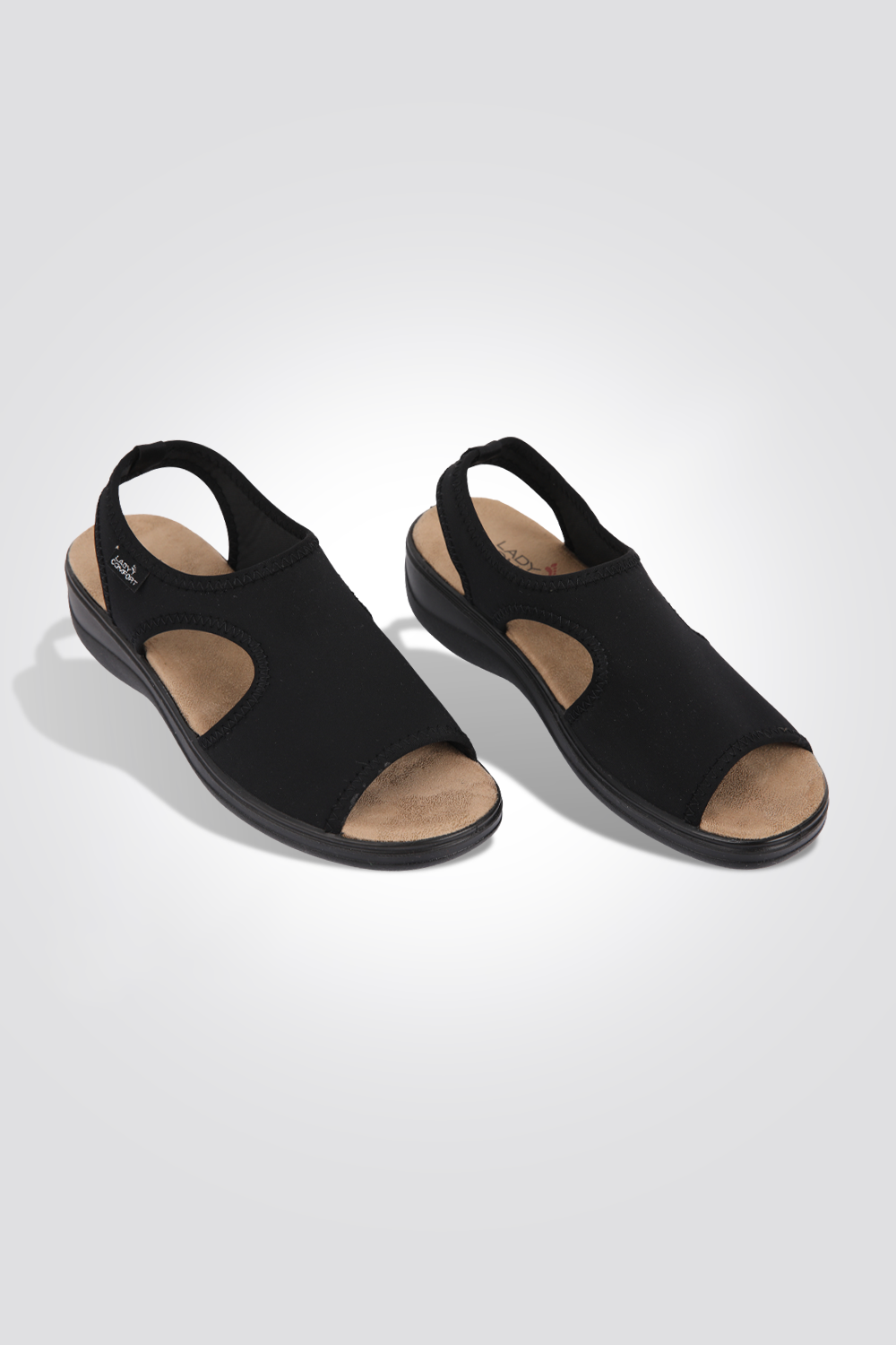 סנדל נוחות בצבע שחור