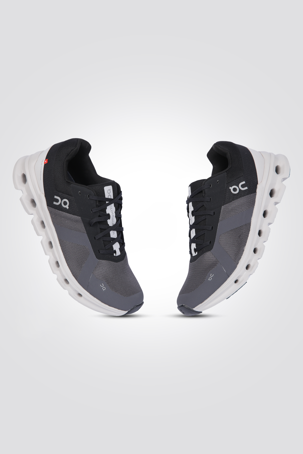 נעלי ספורט לגברים Cloudrunner בצבע שחור ואפור