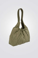 תיק יד מרופד לנשים ירוק זית