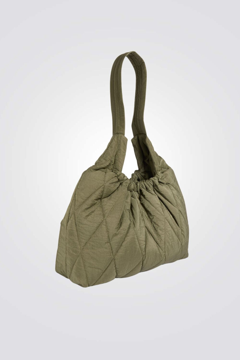 תיק יד מרופד לנשים ירוק זית