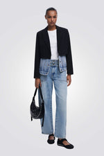 תיק כתף חצי ירח אלגנטי בצבע שחור | דסיגואל