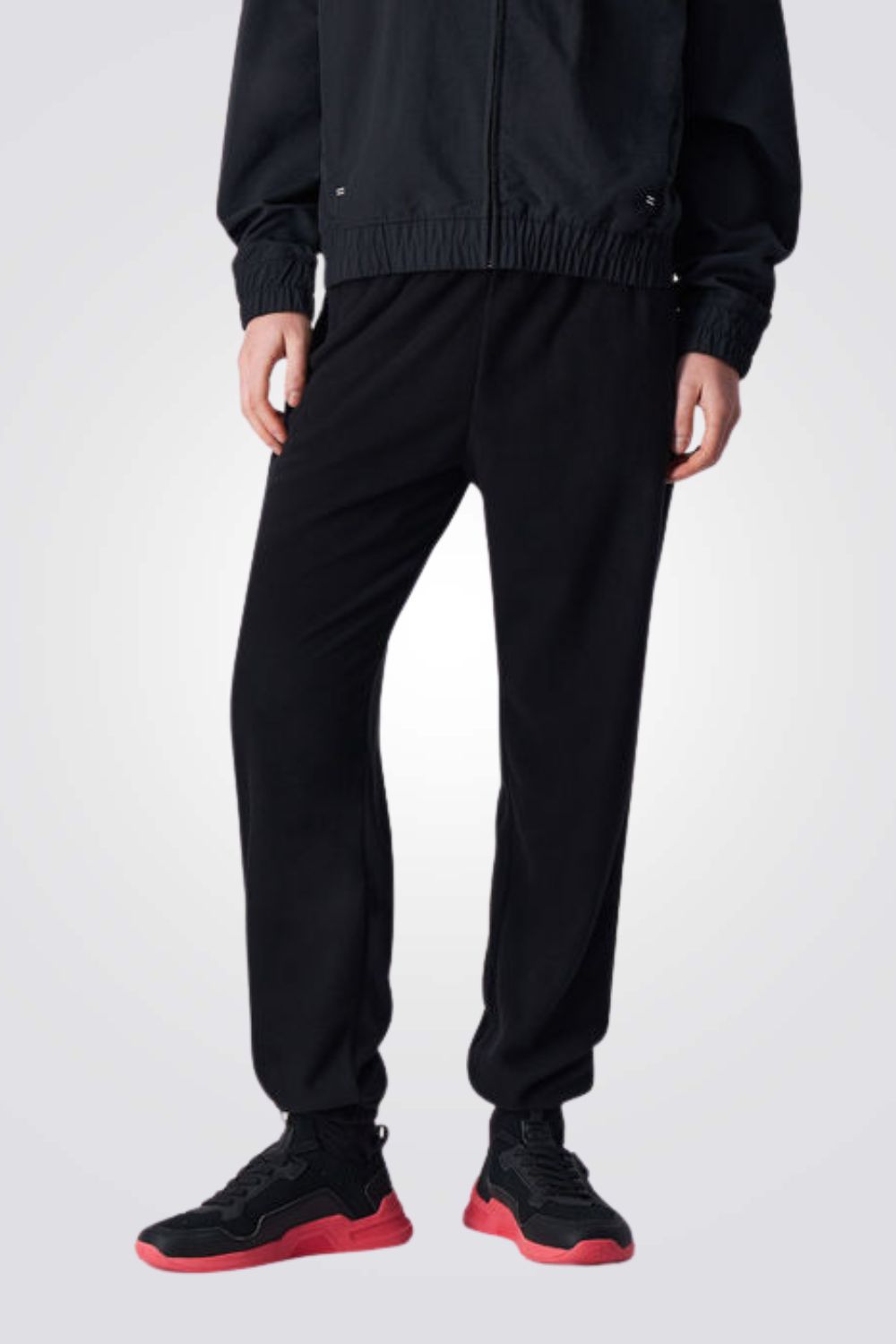 מכנסי פליז ארוכים בצבע שחור