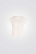 טישירט עם עיטורי קרושה בצבע בז'