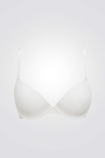 חזיית טי מרופדת בצבע לבן