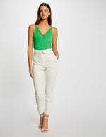 גופיית תחרה בצבע ירוק - MASHBIR//365