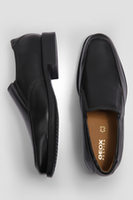 נעלי עור אלגנטיות לגברים בצבע שחור