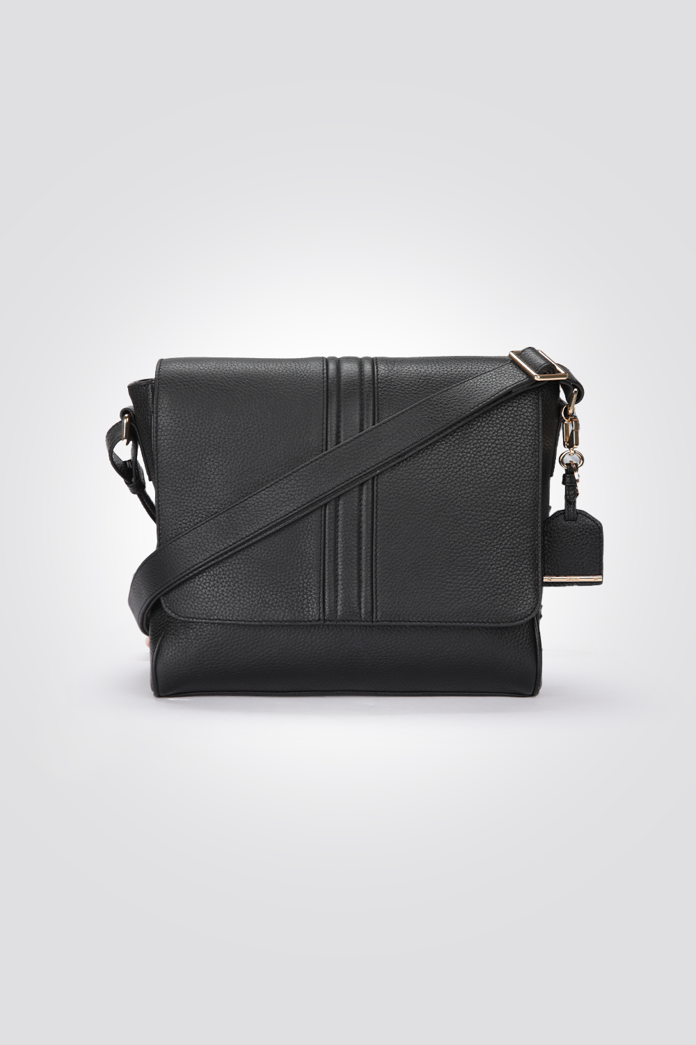 תיק צד עור ALINEI בצבע שחור