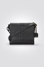 תיק צד עור ALINEI בצבע שחור