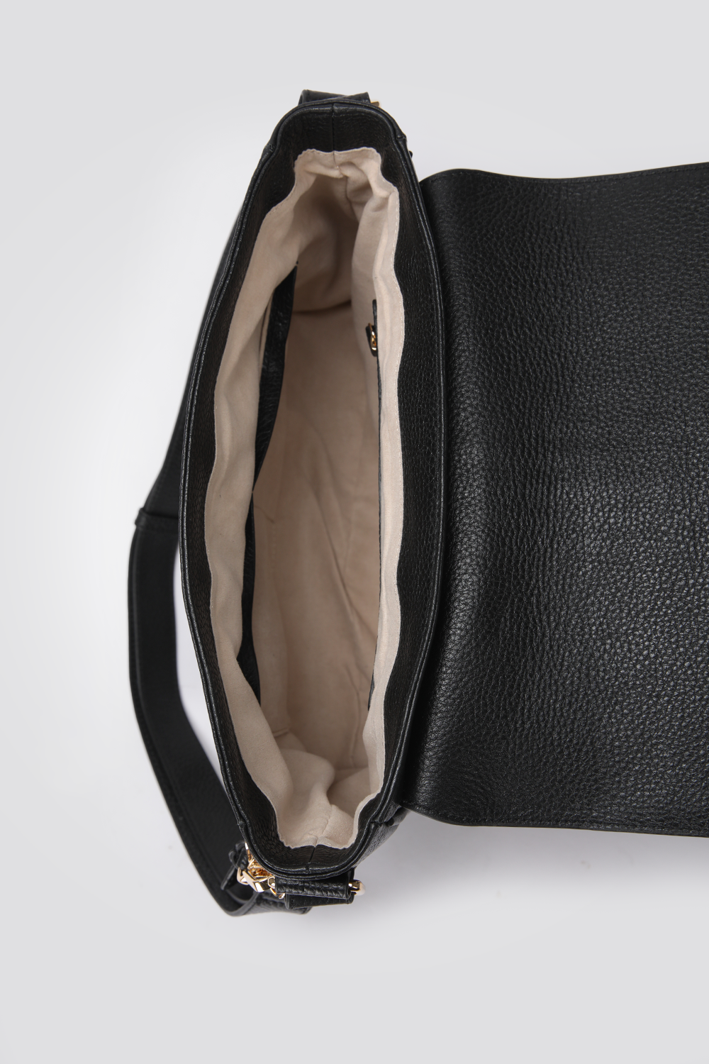 תיק צד עור ALINEI בצבע שחור