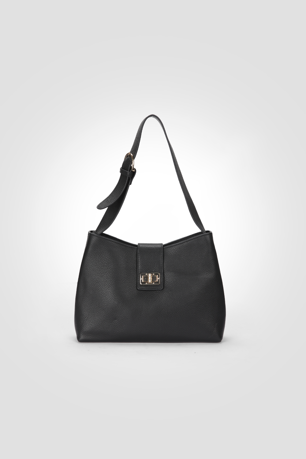 תיק צד עור SOLANGY בצבע שחור