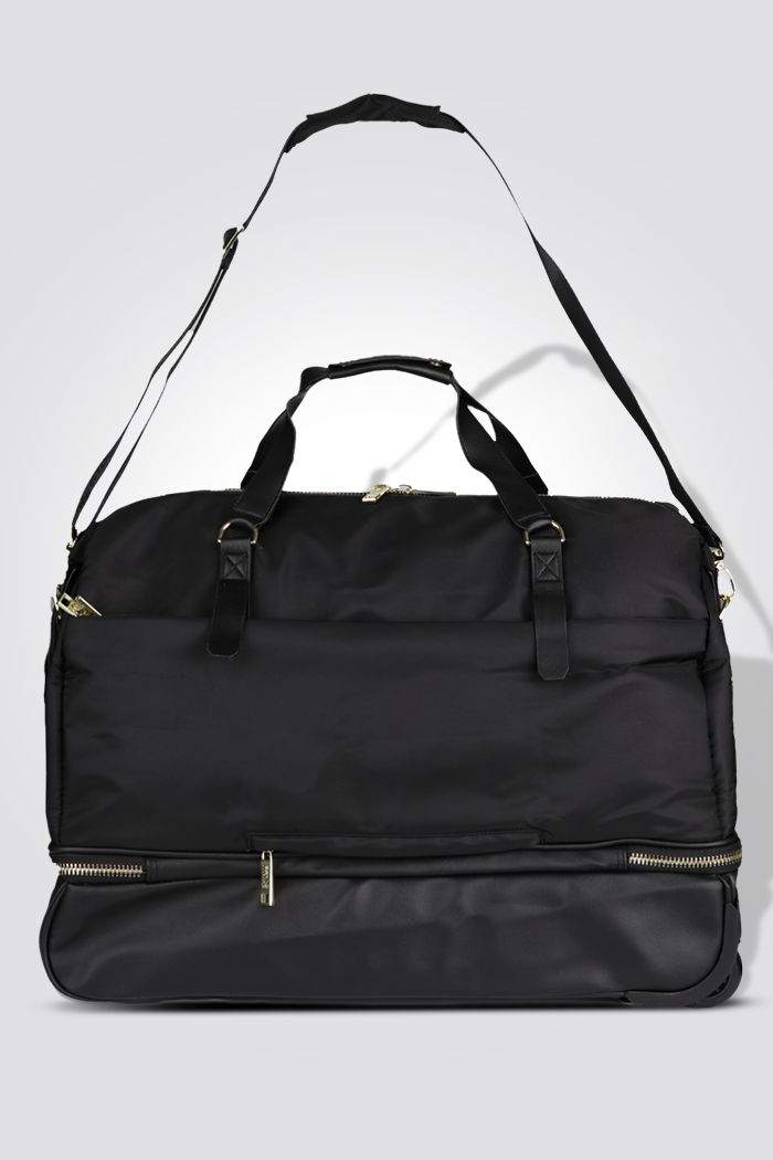 תיק נסיעה 22L ROLLING DUFFLE בצבע שחור וזהב