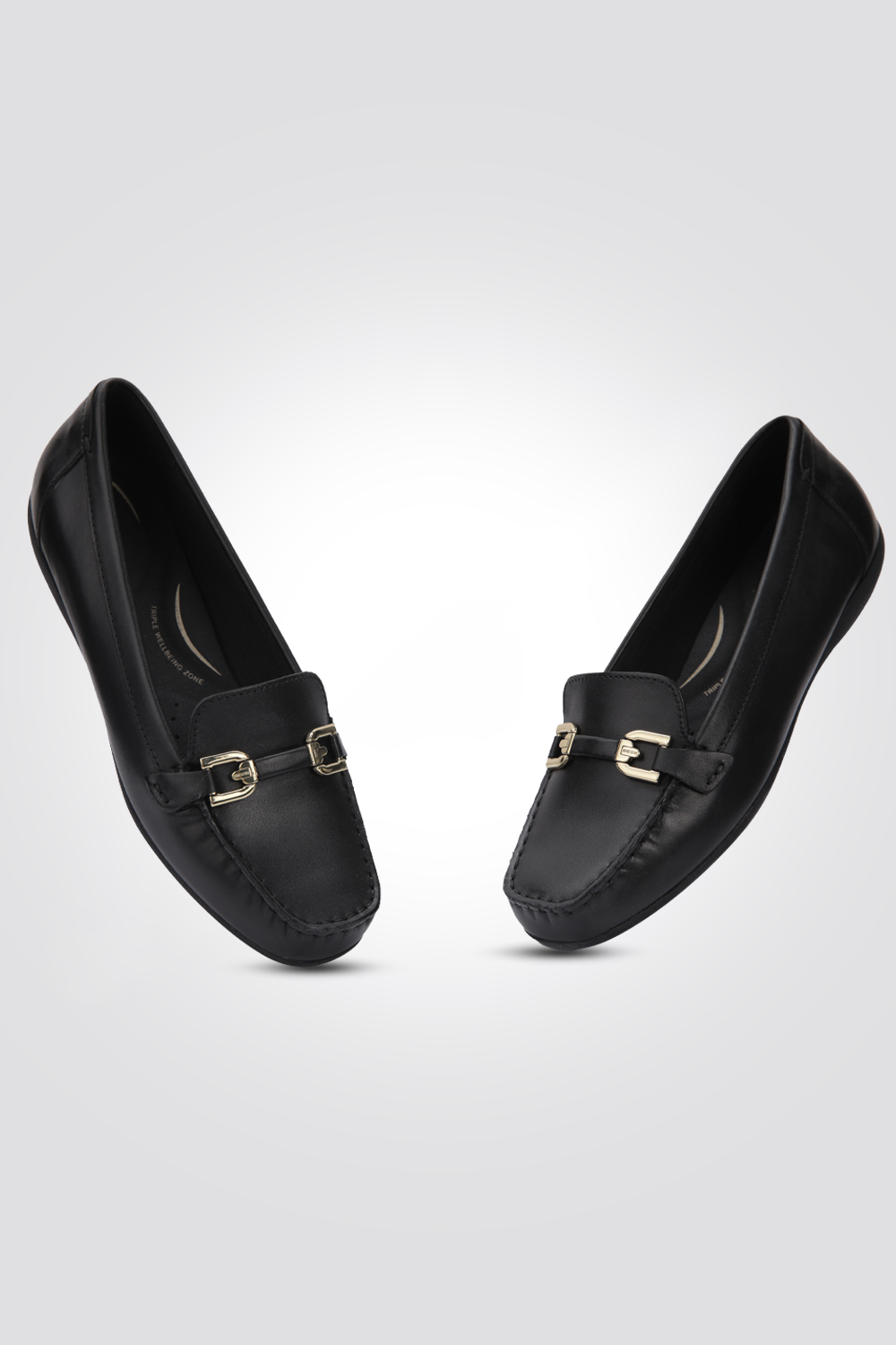 מוקסין לנשים CALZATURA PELLE DONNA בצבע שחור