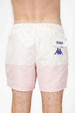 בגד ים בצבע ורוד וקרם עם לוגו - MASHBIR//365