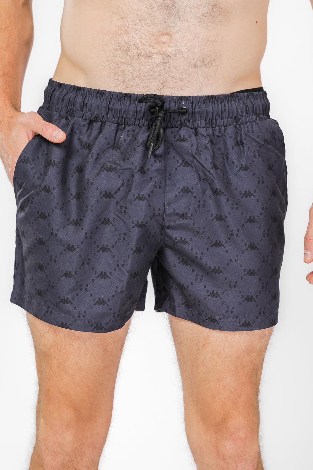 בגדי ים לגבר עם לוגו בצבע שחור - MASHBIR//365