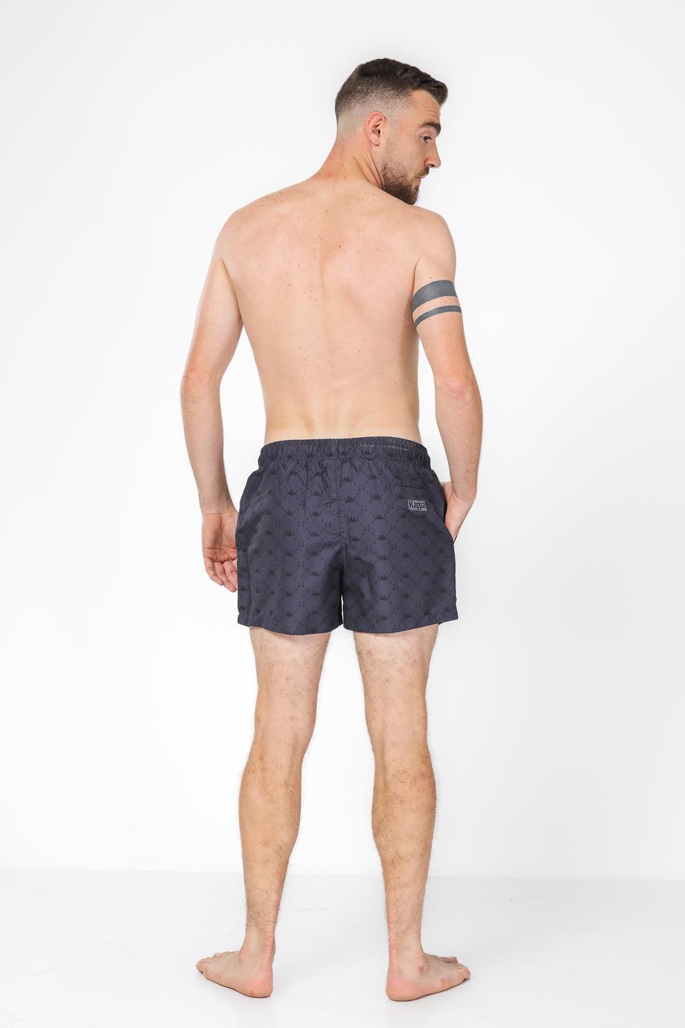 בגדי ים לגבר עם לוגו בצבע שחור - MASHBIR//365