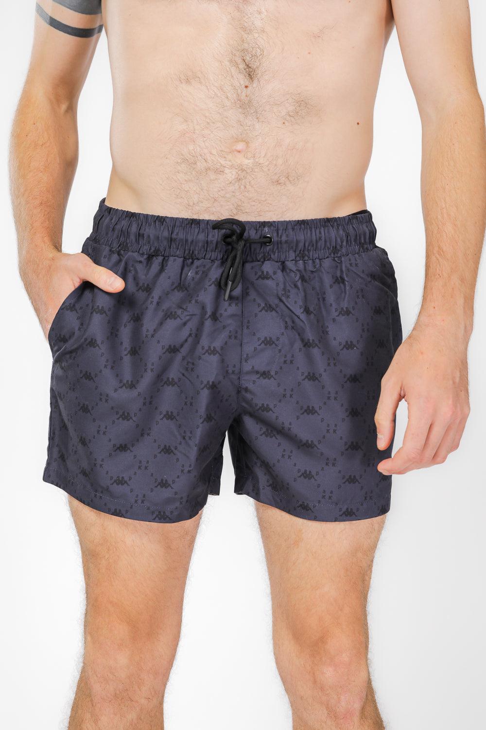 בגדי ים לגבר עם לוגו בצבע שחור - MASHBIR//365