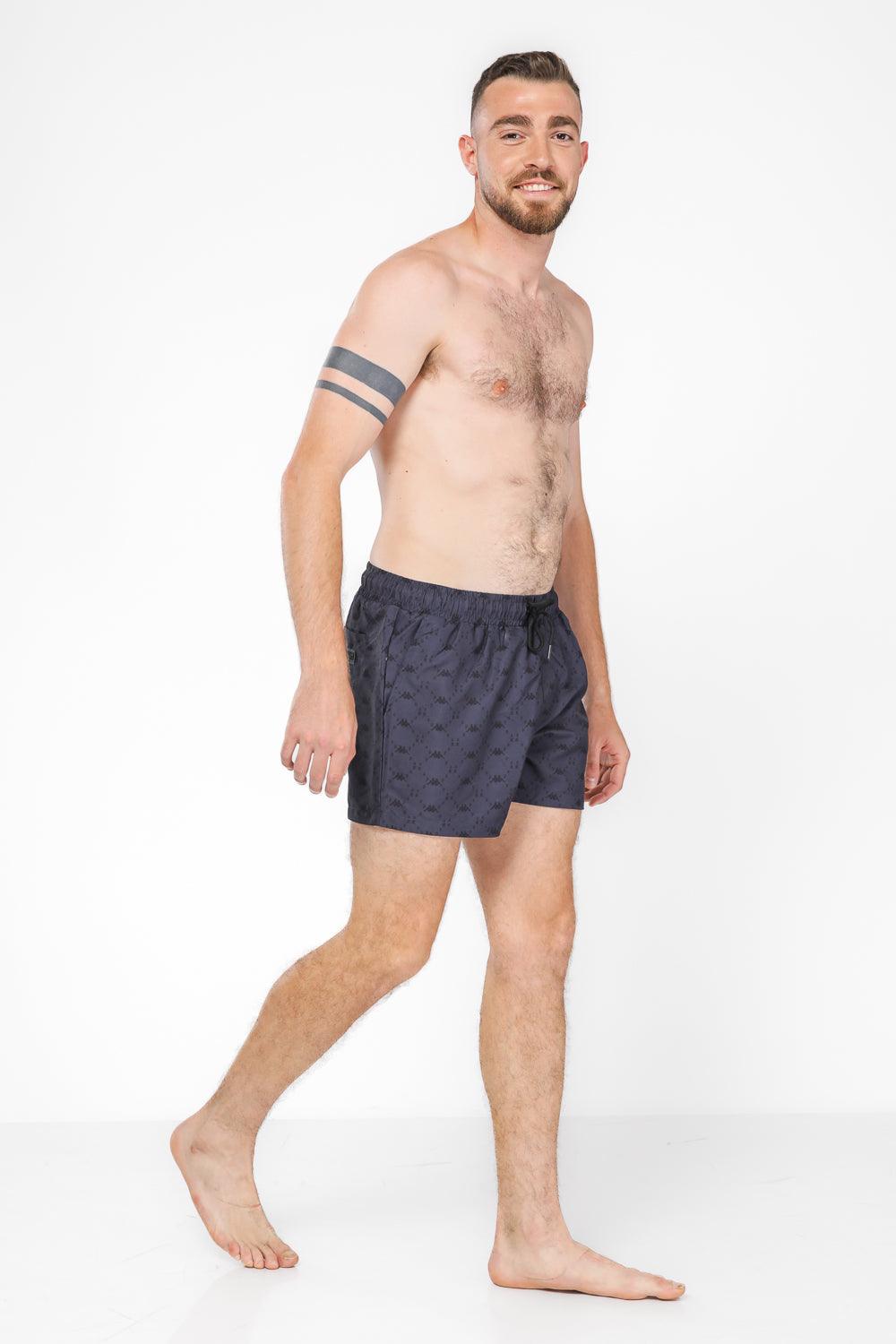 בגדי ים לגבר עם לוגו בצבע שחור - MASHBIR//365