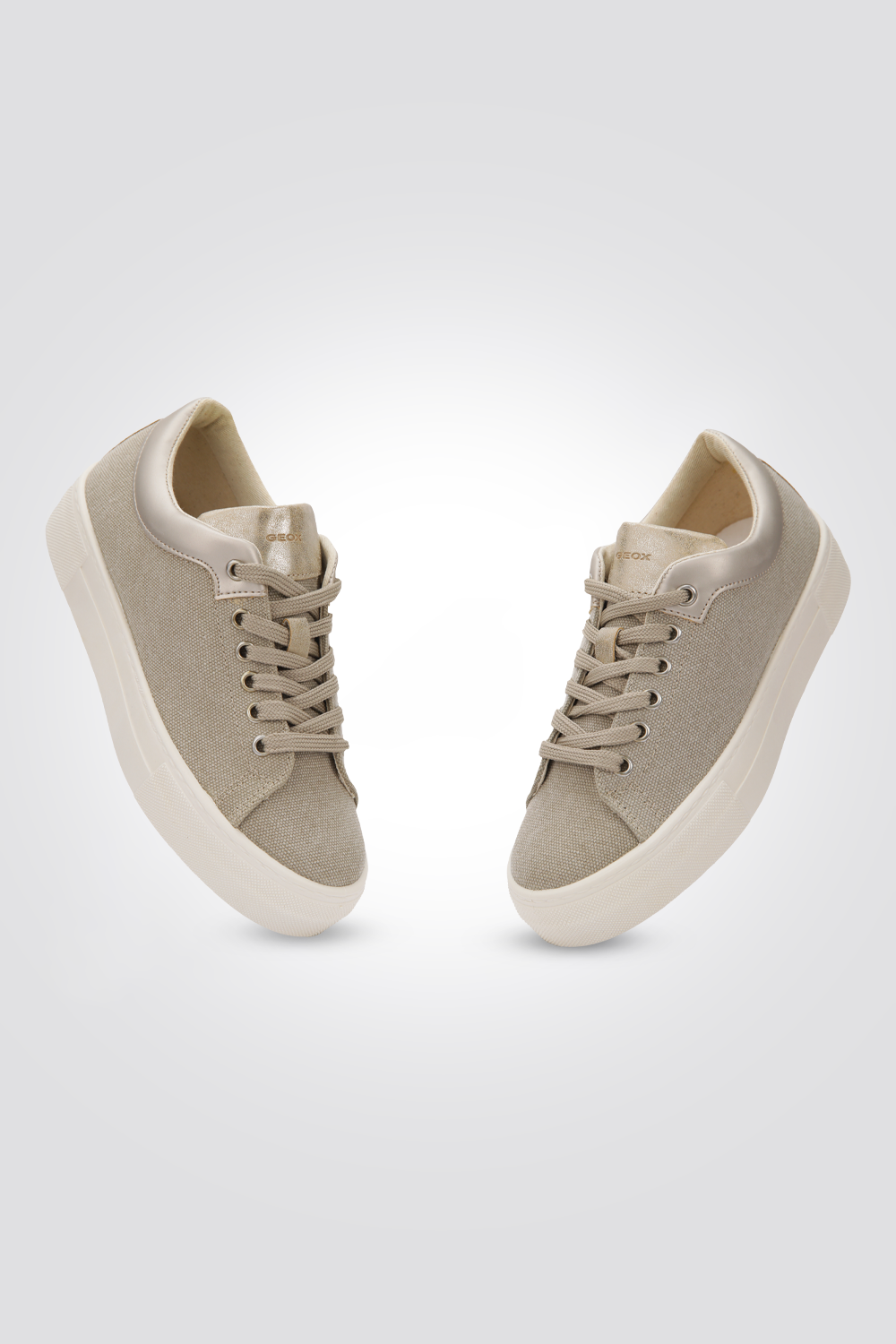 סניקרס לנשים D Claudin  בצבע בז'