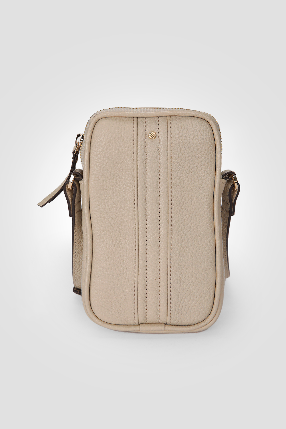 פאוץ' עור לטלפון נייד בצבע בז'