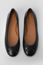 נעלי בובה עור palmaria לנשים בצבע שחור