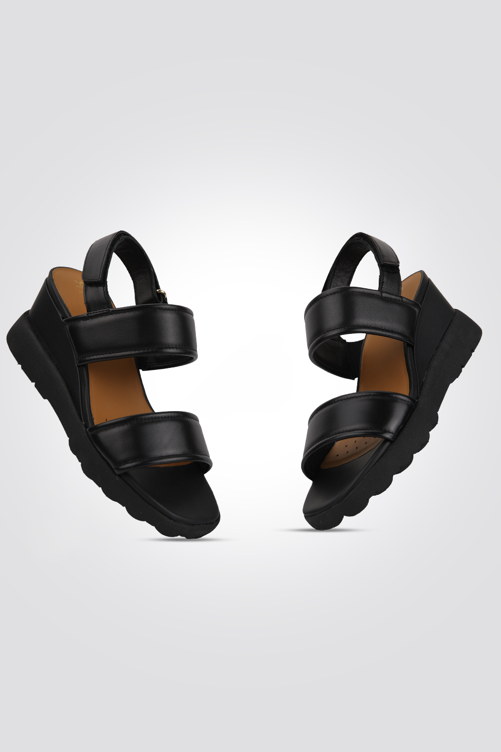 סנדלים לנשים PELLE TACCO SUP. 3 CM בצבע שחור