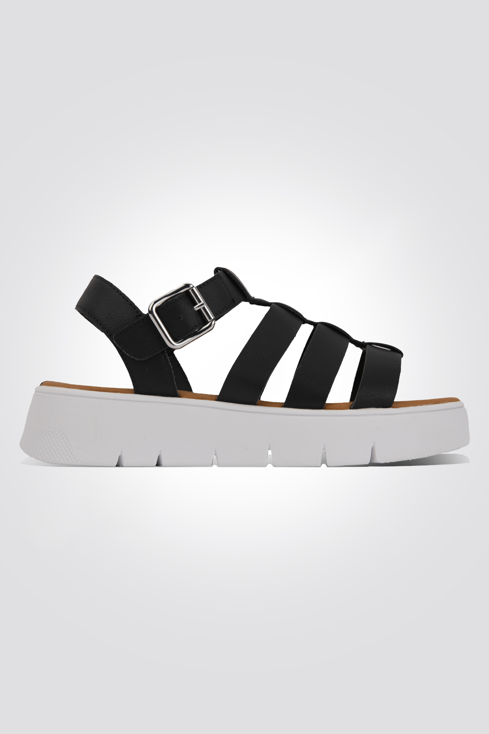 סנדלים לנשים SINT. TACCO SUP. 3 CM בצבע שחור ולבן