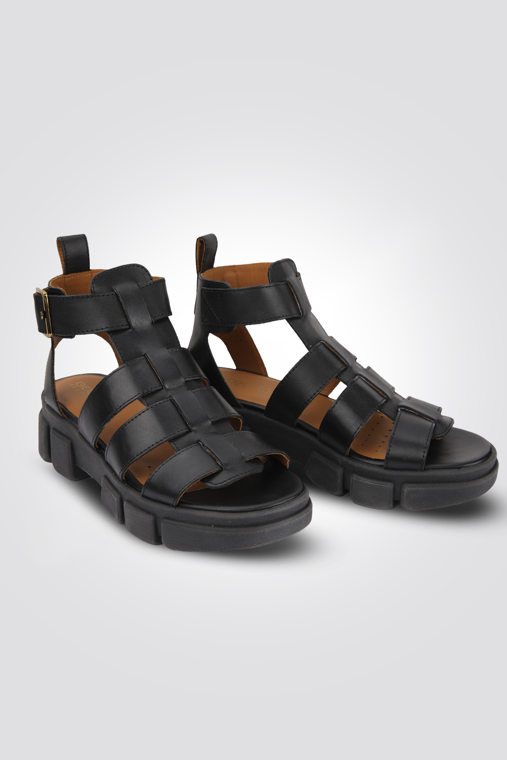 סנדלים לנשים PELLE TACCO SUP. 3 CM בצבע שחור