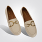 נעלי מוקסין לנשים CALZATURA PELLE DONNA בצבע קרם - 2
