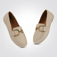 נעלי מוקסין לנשים CALZATURA PELLE DONNA בצבע קרם - 4