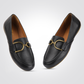 נעלי מוקסין לנשים CALZATURA PELLE DONNA בצבע שחור - 4