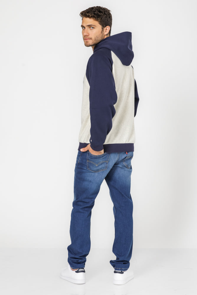 סווטשירט לגברים LEGACY בצבע כחול ושמנת