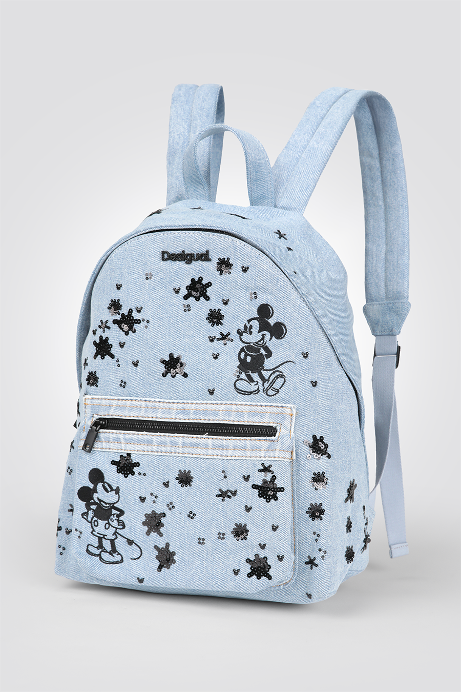 תיק גב בצבע ג'ינס מיקי מאוס