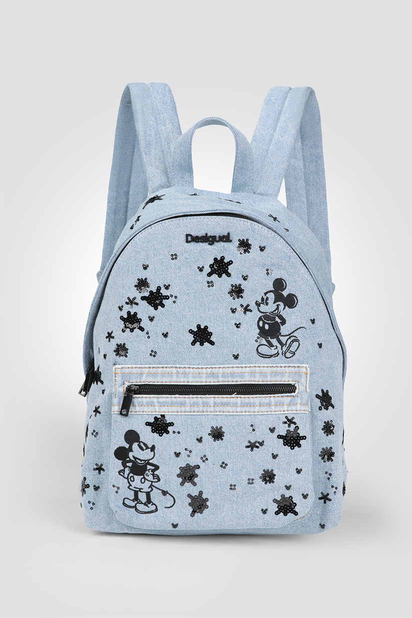 תיק גב בצבע ג'ינס מיקי מאוס