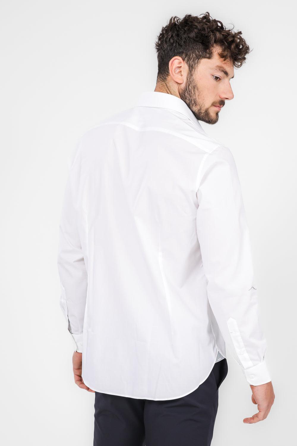 חולצה מכופתרת STRETCH MODERN בצבע לבן - MASHBIR//365