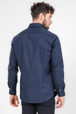 חולצה מכופתרת STRETCH MODERN בצבע נייבי - MASHBIR//365